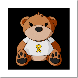 Sarcoma/Bone Cancer Awareness Teddy Bear Posters and Art